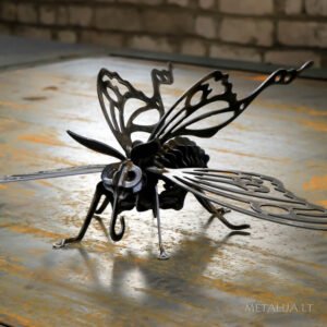 metalinis Afrikinis drugelis iš priekio