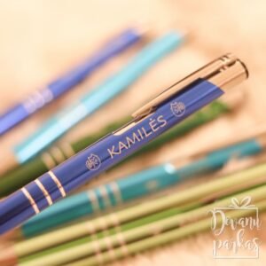 graviruoti tušinukai mėlyni žali su katės simboliu